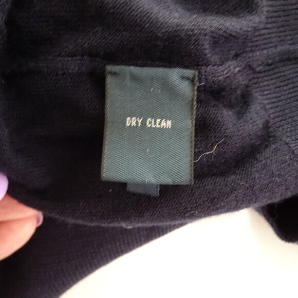 Polo Ralph Lauren Navy Blue Slim Fit Merino Wool V-Neck Sweater Men Size XXL - Picture 5 of 8